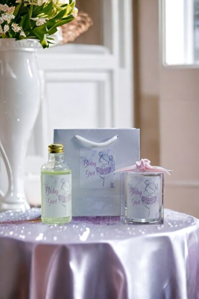 Tiem Concept Kişiye Özel Bebek Hediyelik Doğum Ve Doğumgünü Çantalı Kolonya V...