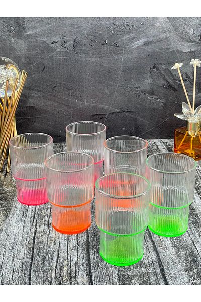 YzHome Set of 6 Crystal Glass Colored Soft Drink Water Glass Pinterest Origami Model Cup 200cc