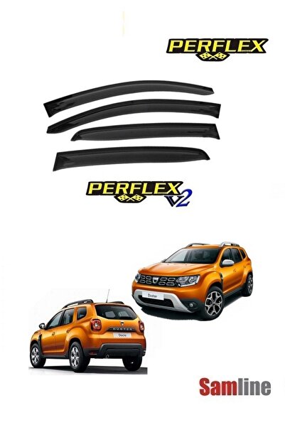 PERFLEX Dacıa Duster (2018-2022) Cam Rüzgarlığı Takımı 4'lü Set Avant (Classic-Düz)