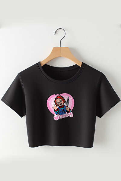 Vordevia Čaki Štampano Oversize kroj okrugla kragna Skraćeni kroj