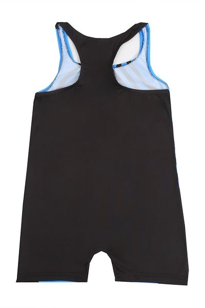 Papiş Girl's Colorful Lycra Swimsuit with Shorts - Digital Printed Jumpsuit