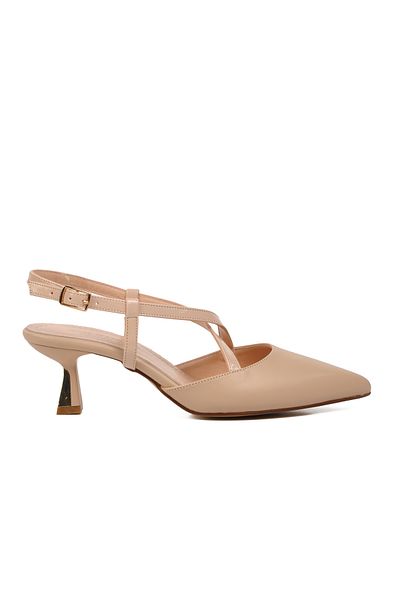 AYAKMOD 357078 Pantofi cu toc de damă bej
