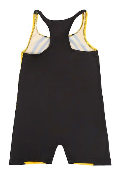 Papiş Girl's Swimsuit with Shorts - Flexible, Yellow, Digital Printed