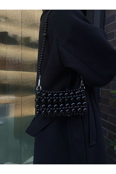 BEYBACO Τσάντα Black Pearl - Τσάντα Black Pearl - Τσάντα Black Pearl Beaded - Τσάντα Black Pearl Beaded