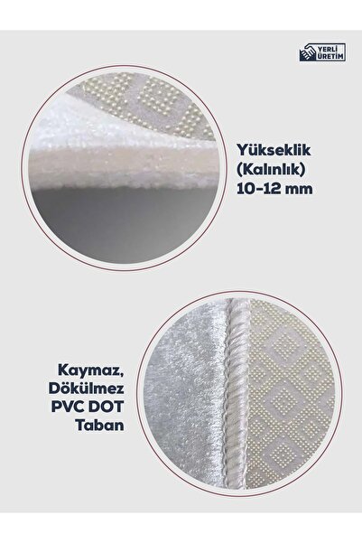 İNSPİRA Makinede Yıkanabilir Kaymaz Taban Leke Tutmaz Dijital Baskı Mutfak Halısı