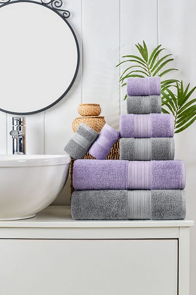 TABEA HOME Rei 8 Piece 100% Cotton Σετ Μπάνιου - Eksta Μαλακό και Υψηλής Απορρόφησης