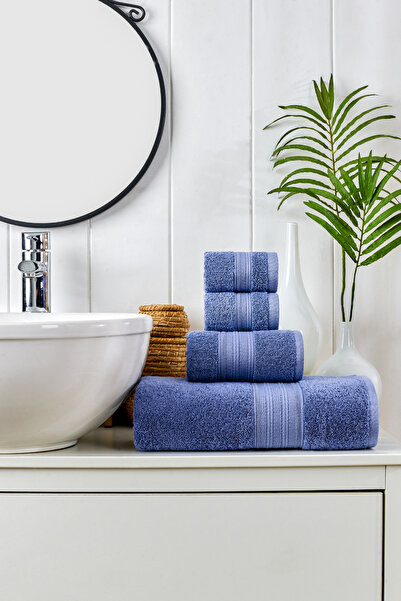 TABEA HOME Rei 8-комплектний набір для ванної кімнати з 100% бавовни - надзвичайно м'який та високої поглинальної здатності