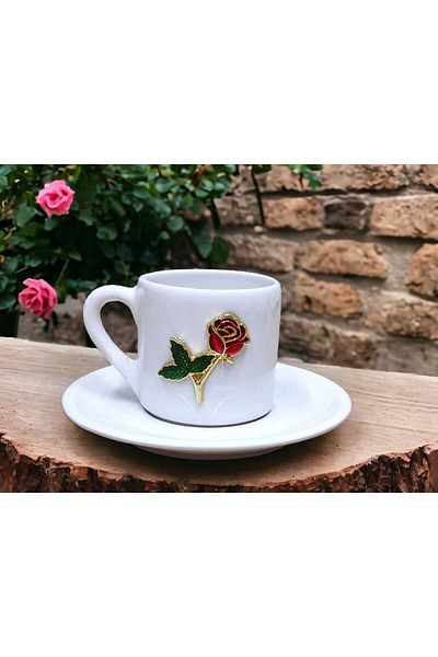 hazztasarım 2-person rose coffee cup