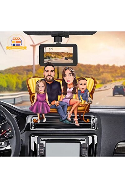 3D Hediye Dünyası Dikiz ayna süsü  Hayatıma hediye karikatürlü biblo hediye  ...