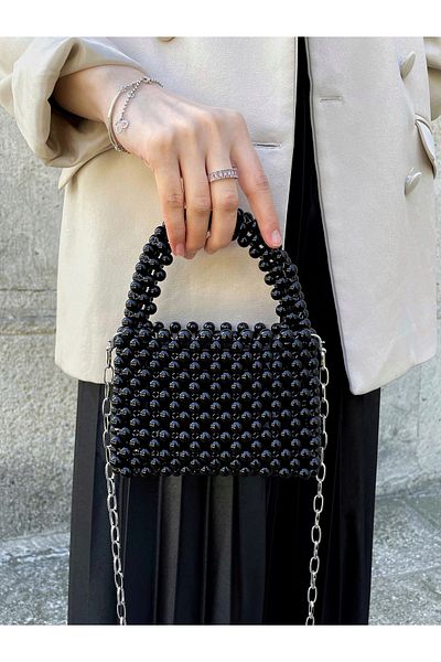 BEYBACO PEARL BEAD BAG - PEARL BAG - PEARL BAG - PEARL BEAD HAND & SHOULDER BAG