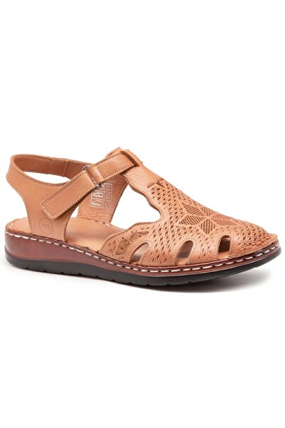 Mammamia MAMMAMİA 1280 Taba Kadın Sandalet