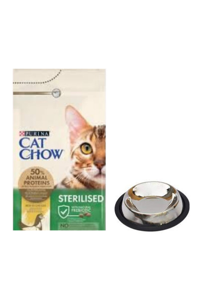 Purina Cat Chow Cat Chow Sterilised Yetişkin Kedi Maması 15 Kg, Kaymaz Tabanl...