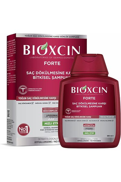 Bioxcin Forte 300 ml Herbal Hair Loss Shampoo - Ecosmatic