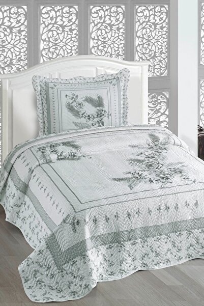 ŞENER HOME Örtüm Азія Сірий Одномісний Капітоне Покривало для Ліжка