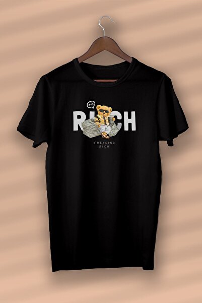 CONSTRAİN Μπλουζάκι Teddy Freaking Rich από οργανικό βαμβάκι, λευκό unisex