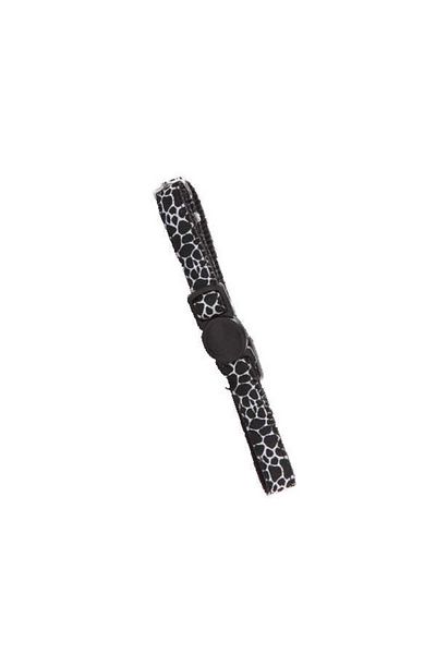 Pawise Cat Collar Black and White Marble Pattern