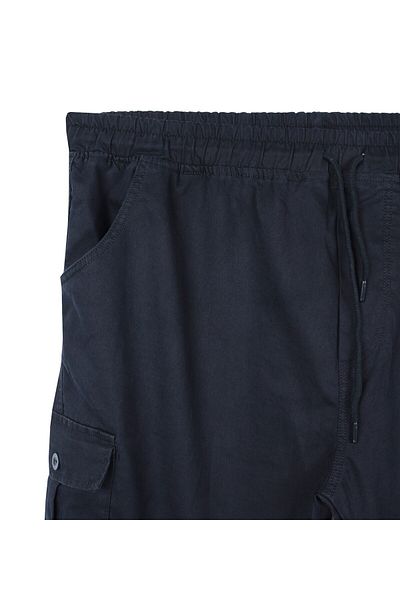marufshop Ανδρικό τζιν Jogger με τσέπη Cargo Κατάλληλο για Ανδρικό Μεγάλο Μέγεθος Μεταξύ 100-156 κιλών Μαύρο