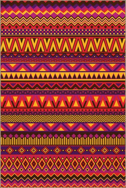 Rugs Modern Halı سجادة ديكور هندسية حديثة مثلثة ملونة مختلطة بألوان حمراء 4379