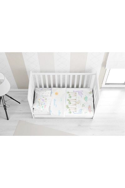 Casadora Baby طقم غطاء لحاف أطفال من الساتان القطني بنسبة 100% من دينو