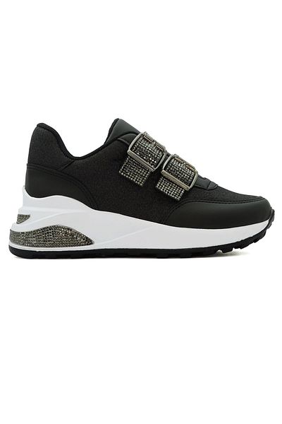 LETAO Pantofi sport pentru damă, cu cataramă cu bijuterii