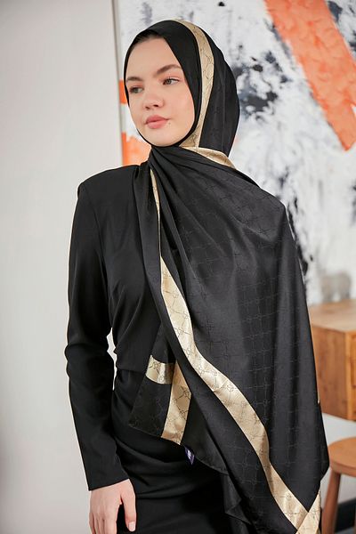 Scarf Gi Luxury Jacquard Shawl -4-
