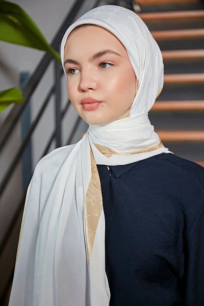 Scarf Gi Luxury Jacquard Shawl -4-
