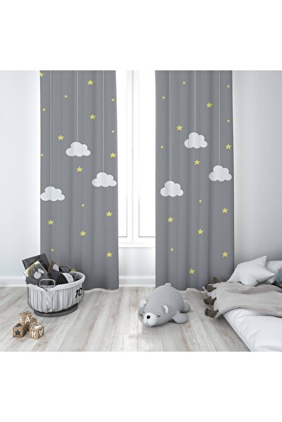 instababyrooms Cortina de fundal cu o singură aripă, imprimată digital, pentr...