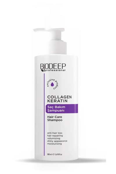 Biodeep BİODEEP COLLAGEN&KERATİN SAÇ BAKIM ŞAMPUANI 500 ML