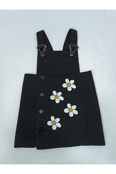 JABBER Girl's Gilet with Daisy Black
