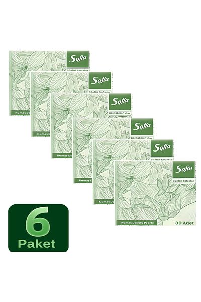 Sofia SOFIA 6-PACK COLORED Napkins - FABRIC TEXTURED