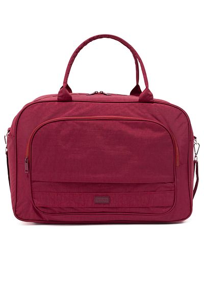 FCSTORE Claret Red Αδιάβροχη τσάντα Duffel Clinker - 45LT Unisex με φαρδύ λουράκι ταξιδιού