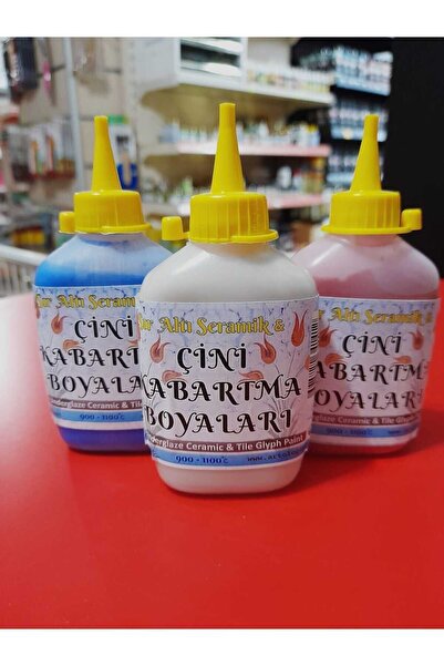 ArtElegant sır altı çini kabartma boyası BEYAZ 50cc