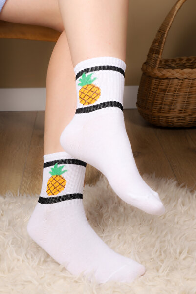 Esinti Erkek Kadın Çorap Soket Uzun Corap Renkli Desenli Çoraplar 5 Adet