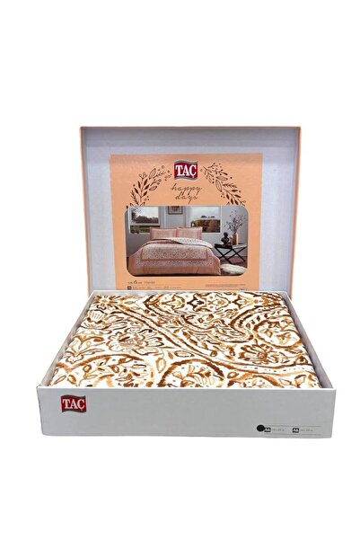 Taç Tac Saten Çift Kişilik Nevresim Takimi Hamlet Kiremit