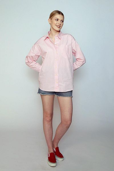 Lee Cooper Sandes Women's Woven Shirt Pink