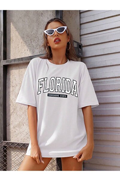 Revasser Unisex Γυναικείο/Ανδρικό T-Shirt FLORIDIA πολύχρωμο, ειδικά εμπριμέ, μεγάλου μεγέθους βαμβακερό χτενισμένο βαμβακερό λαιμόκοψη