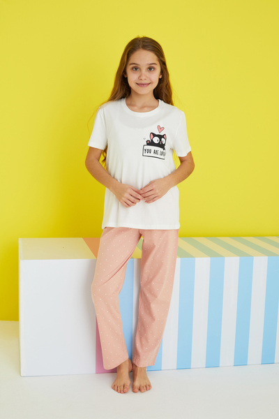 Siyah İnci Set pijama tricotat multicolor