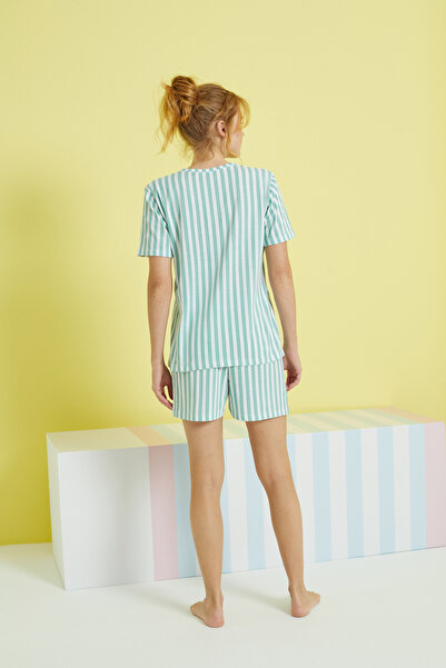 Siyah İnci Πολύχρωμο Σετ Πλεκτό Σορτς