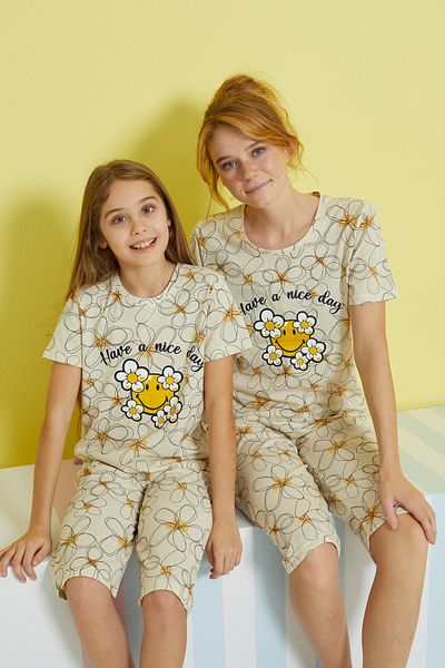 Siyah İnci Set Capri tricotat multicolor