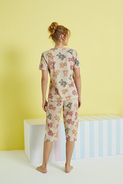 Siyah İnci Set Capri tricotat multicolor