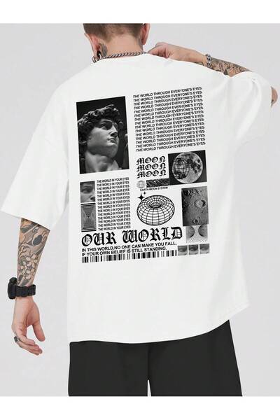 Revasser Unisex Femei/Bărbați LUNA, colorat, imprimat personalizat, tricou su...