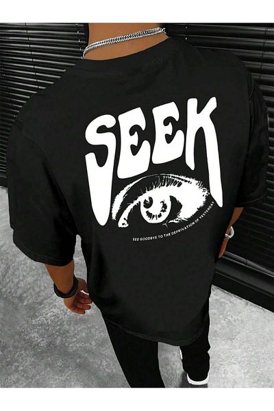 Revasser Unisex Sek Πολύχρωμο Oversize Βαμβακερό ποδηλατικό T-Shirt