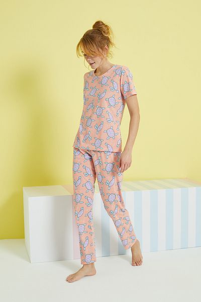 Siyah İnci Set pijama tricotat multicolor