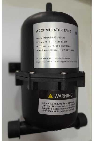 12/24V HİDROFOR AKÜMÜLATÖR TANKI, 0.75LT