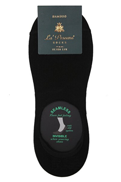 La Pescara La'pescara Ultra Luxury Черни мъжки чорапи от бамбук Crp135
