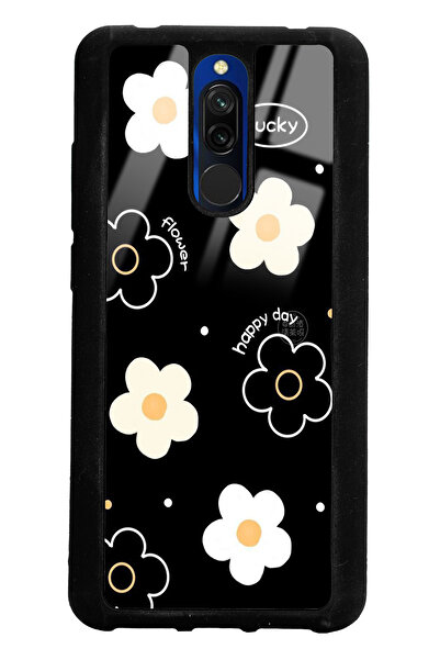Spoyi Xiaomi Redmi 8 Lucky Happy Day Tasarımlı Glossy Telefon Kılıfı