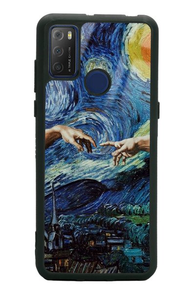 Spoyi Hand to Hand Design Glossy Phone Case for Tcl 20E