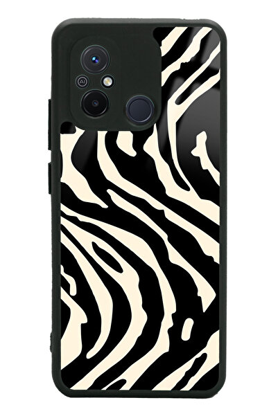 Spoyi Xiaomi Redmi 12C Zebra Tasarımlı Glossy Telefon Kılıfı