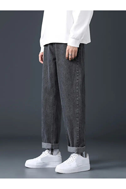 carwin Men's Anthracite Jeans Denim Baggy Pants