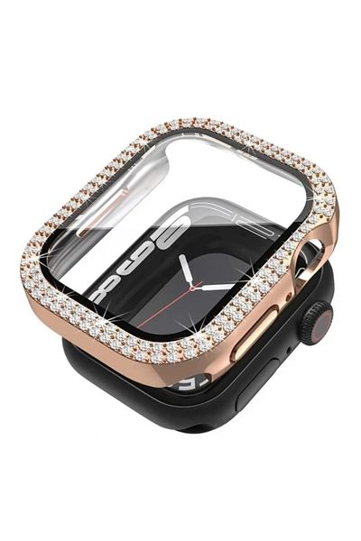 GREGOSS Apple Watch Ultra 6 Se 7 8 9 Series 45 mm 360 Full Protection Diamond Rhinestone Elegant Stylish Design